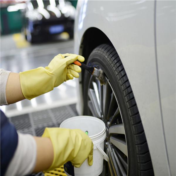 Chemical Industry Heavy Duty Rubber Gloves , Chemical Resistant Latex Gloves