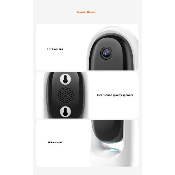 WiFi APP Remote Control Pet Camera Night Vision Motion Detection Alerts Eco-Friendly Flying Discs Interactive Cat Laser Toy for