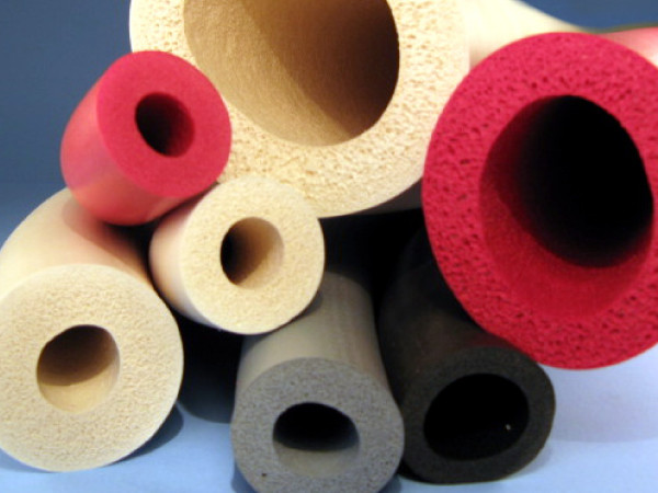 Flexible Silicone Foam Tubing Hose Wear Resistant With Density 0.3 - 0.95g/Cm3