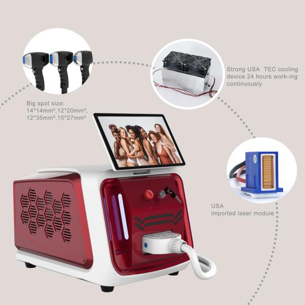 808nm 1064nm 755nm Diode Laser épilation machine de beauté portable avec MDSAP