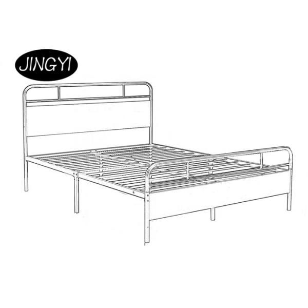 ODM Industrial Pipe Bed Bedroom Furniture Farmhouse MDF Platform Bed