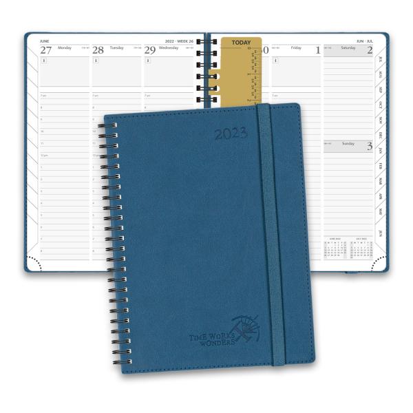 Ordre du jour 2023 annuel de personnalisation en spirale Softcover de planificat