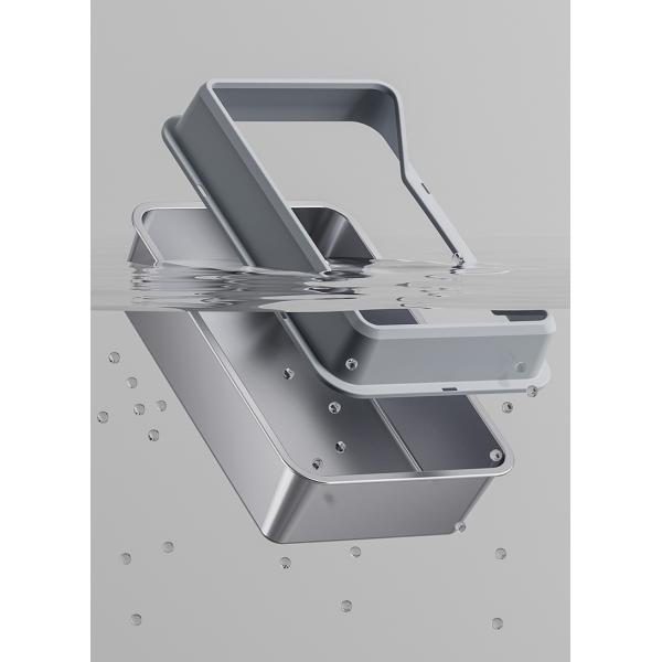 Stainless Steel High Lid and Footboard Semi-Automatic Quick Cleaning Cat Litter Box