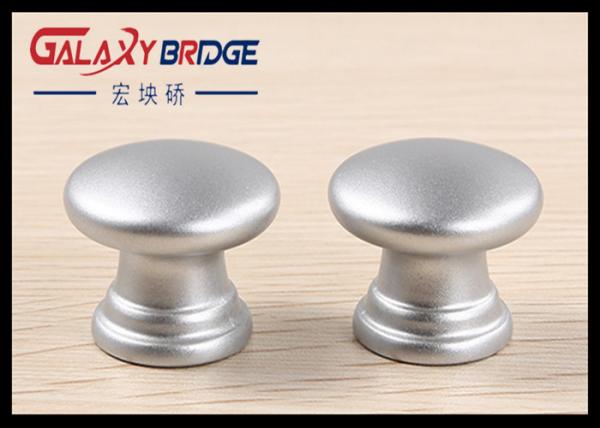 25mm Pearl Silver Plastic Cabinet Knobs Round ISO Certificated For  Furniture Drawer Pulls