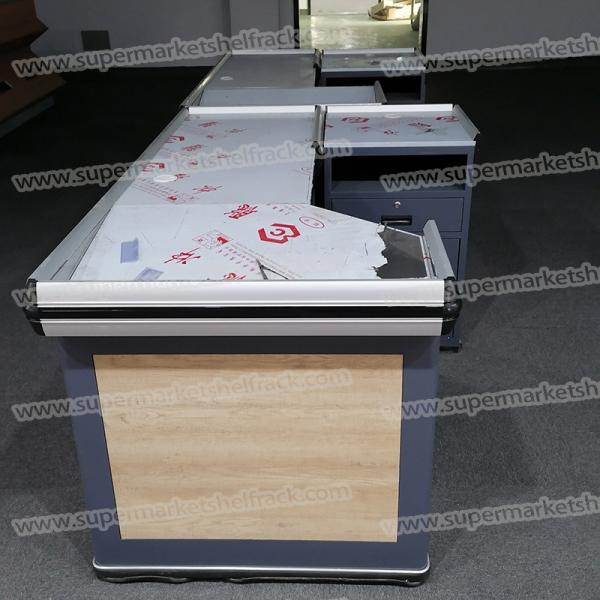 85CM 2000MM Supermarket Checkout Counter SS Retail Cash Register