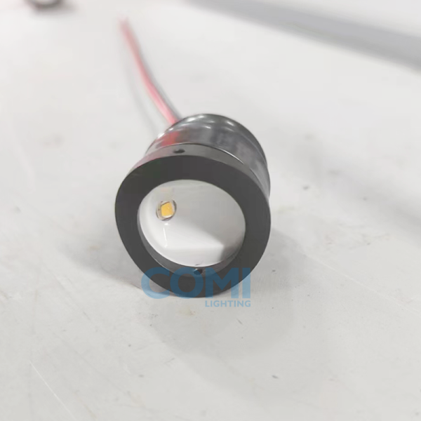 M25 Black  Stainless Steel LED Hanrail light 1.5W 24VDC or 3VDC 500mA IP67 Wapterproof