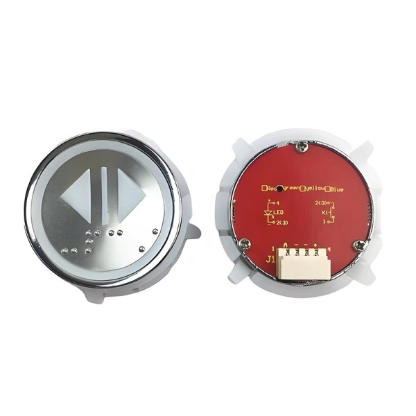 Modern Steel Elevator Push Button Spare Parts With Braille For Villa Hotel Use