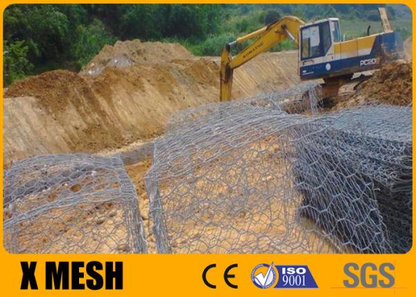 gaiola 3.2mm sextavada ASTM enchido pedra A975 de 2.2mm 2.7mm Gabion