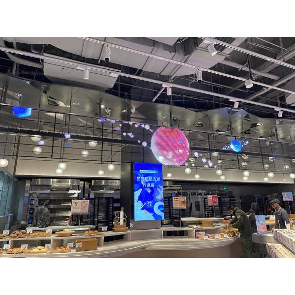 Transparent LED Display Digital LED Screen Full Color Panel Glass Signage