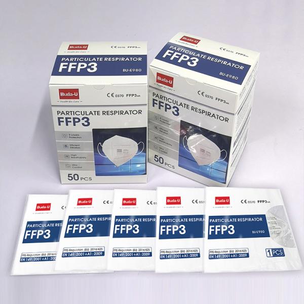 Частичная аттестация CE маски респиратора FFP3, FFP3 маска с Earloops, отсутствие респиратора лицевого щитка гермошлема главного диапазона FFP3