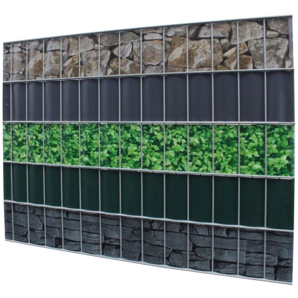 UV Resistant PVC Polyester Garden Mesh Fabric German Privacy Fence Cloth 0.19*35m Fixing Clips