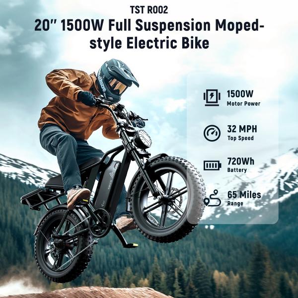 EU US Stock Electric Bicycle Mountain Road Ebike 48V 15Ah 750W V8 4.0 Fat Tire Hydraulic Brake Ebike Electric Cruiser Bike