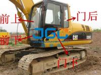 E320D D2GC Excavateur Front et arrière Baffle Réverbère Porte Ventilateur Ventilateur Supérieur et Inférieur Double Vitrage Laminé