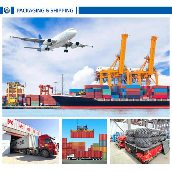 Agricultural Four Wheel Farm Trailer Two Axle Green Colour 7CX-5 5T