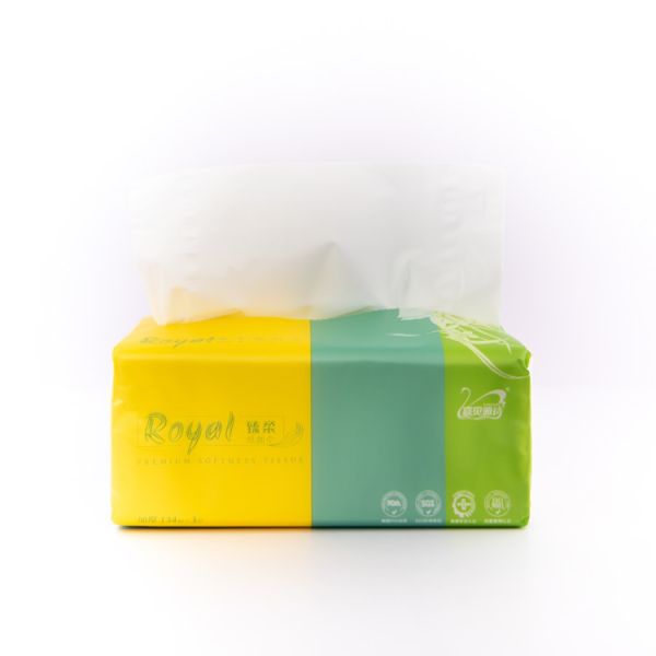Customizable 3-Ply Bamboo Pulp Soft Eco-Friendly Baby Care Facial Tissues Pocket Tissue Paper for Home & Travel Use