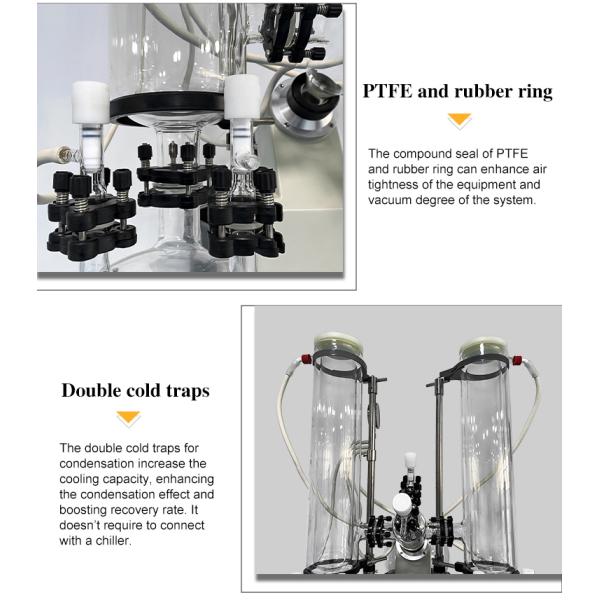 20L Industrial Lab Rotary Evaporator With Double Condenser Distillation