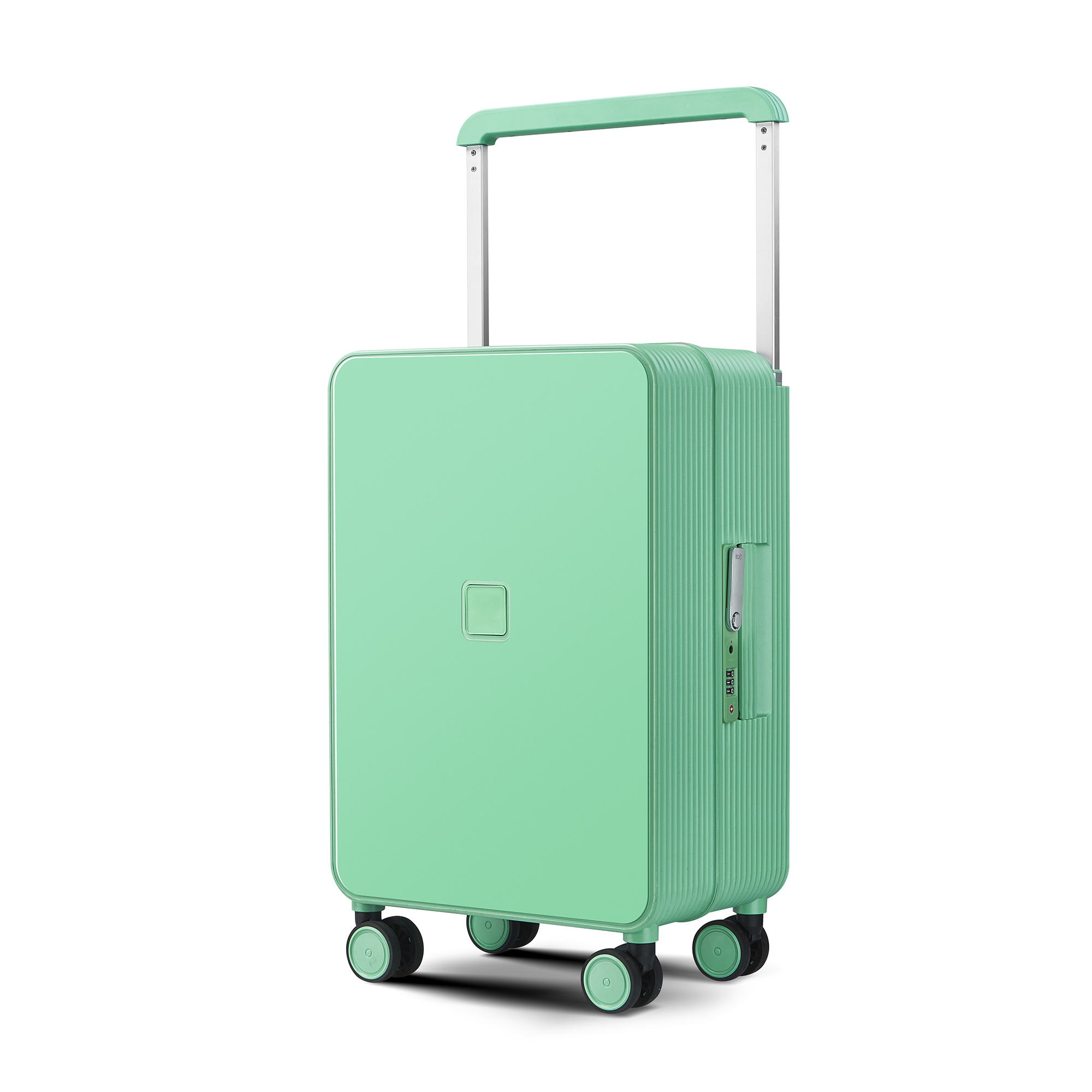 20-Inch Creative Student Suitcase New PP Scooter Trolley Case with Combination Lock Multi-Function Boarding Luggage for Travel