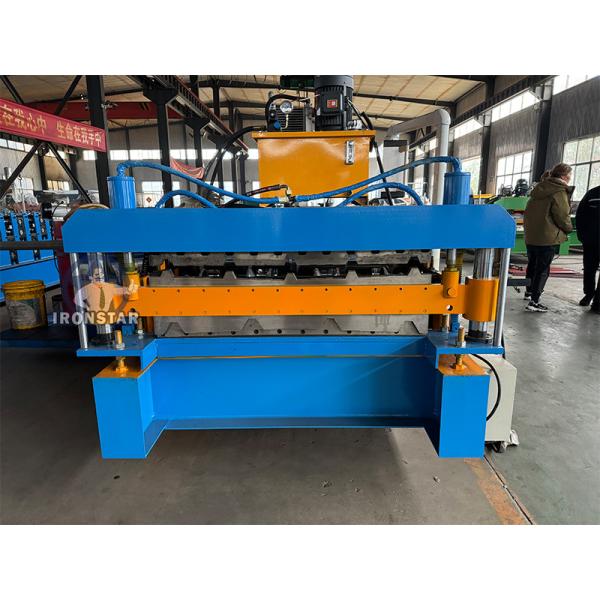 “Double Deck 2 Layer Roll Forming Machine 5 Rib and 4 Rib Trapezoidal Sheet Profiles Full Automatic Roof Sheet Roll Forming Machine for Metal Roofing Panel Production Line”