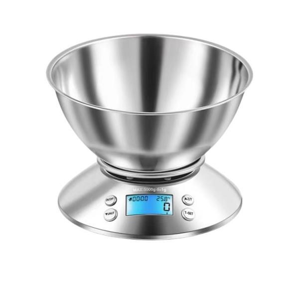 Veidt Balance numérique de pesage des aliments de cuisine RONDE Fonction pour une mesure précise du poids