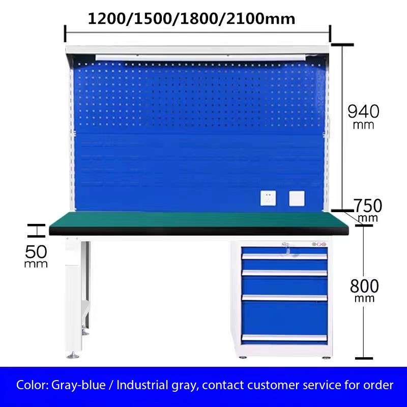 Heavy Duty Anti Static Workbench Stainless Steel ESD Workstation Custom Sizes
