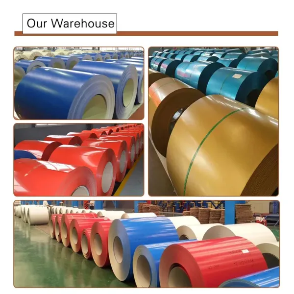 PPGI Gi Gl Hot Dipped Galvanized Galvalume Zinc Aluminum PVDF PE Color Coated Prepainted Metal Roofing Steel Sheet Coil