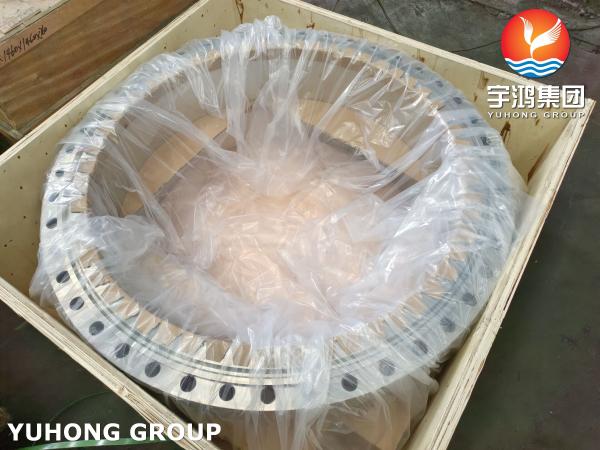 Stationary Stainless Steel Flange ASTM/ ASME Custom Made Pressure Vessel Flange