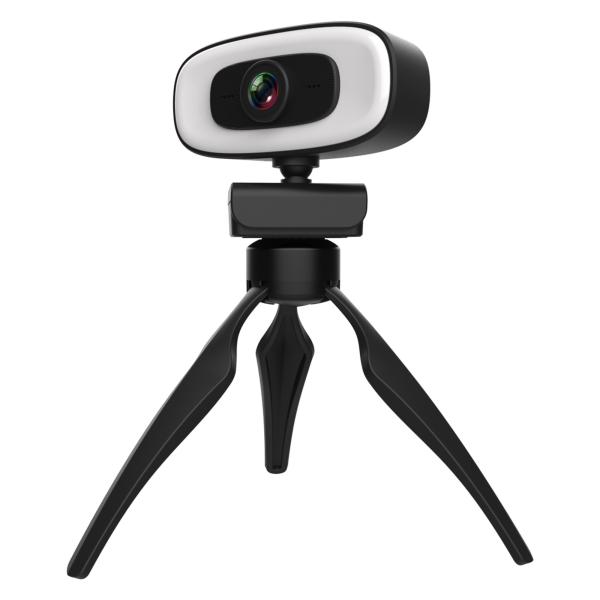 Câmara de vídeo larga do PC 4k ultra Hd da câmara web 2560*1440 do ângulo 8mp HD do Autofocus 360