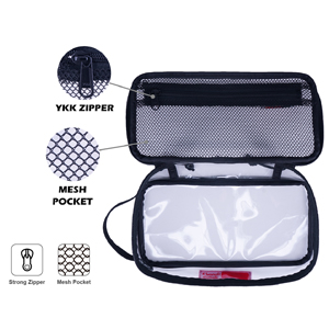 Portable Waterproof Travel Makeup Organizer Bags,Mesh Transparent Design Toiletry Bag for Women Toiletry Bag Makeup Bag