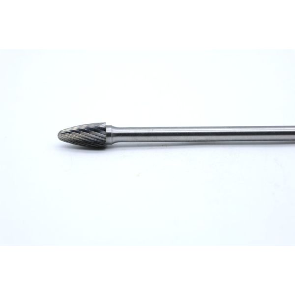 SF-3ZML6 Long Shank Carbide Burr with 10mm Head Diameter and Single Cut Design for Deep Cavities
