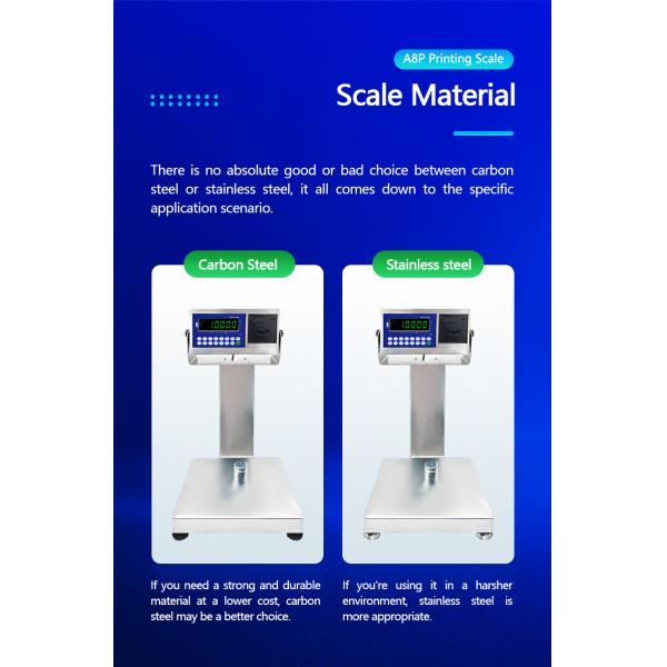 1 Advanced A8SP printing small platform scale square vertical bar 22cm*28cm 3kg capacity
