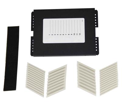 12 Position Fiber Optic Joint Enclosure Adhesive Back Fiber Insert Design