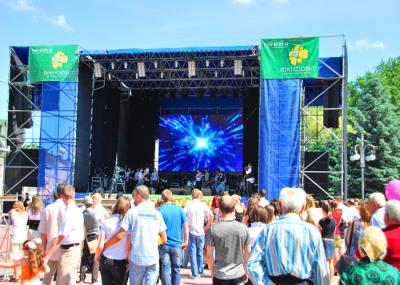 Super Light Outdoor Rental LED Display Slim Aluminum Stage P6 LED Video Wall 