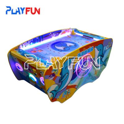 Indoor amusement park games Coin operated 2 players kids mini air hockey arcade game machine Dolphin Air hockey