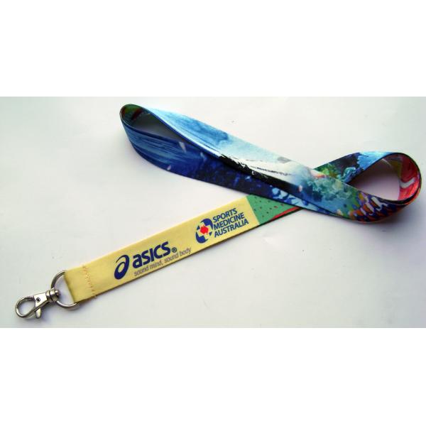 Portable Full Colors Heat Transfer Dye Sublimation Lanyards For School Id