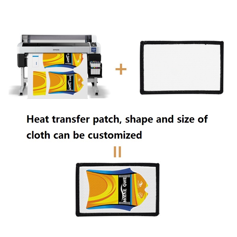 Sublimation Patch Blanks Low MOQ Merrow Border Custom Blank Sport Patches for Sublimation