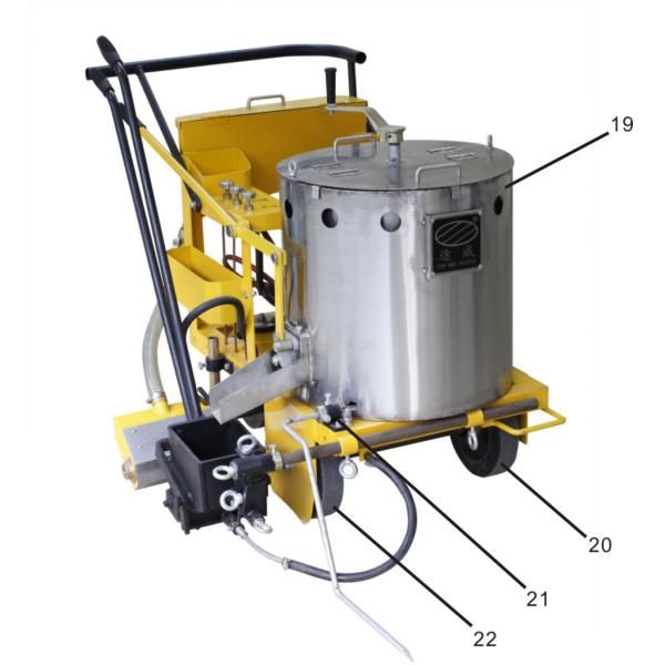 Thermoplastic Pavement Marking Equipment , Thermoplastic Road Line Marking