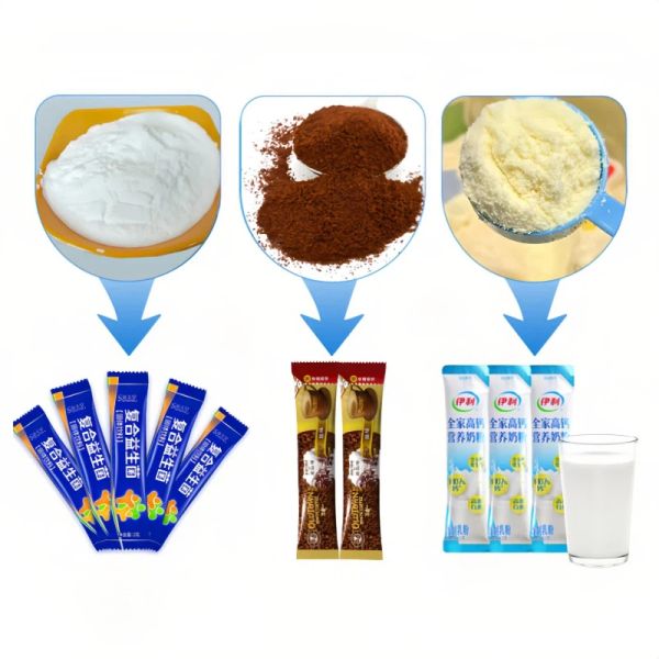 Multi Column Liquid Stick Pack Machine Back Seal Powder Packaging Machine 380V