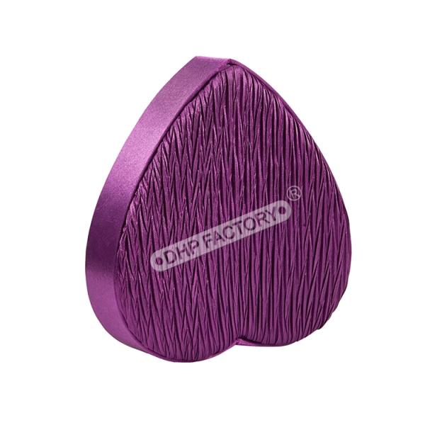 Premium Coardbard Purple Heart Shape Box For Chocolate Gift Box