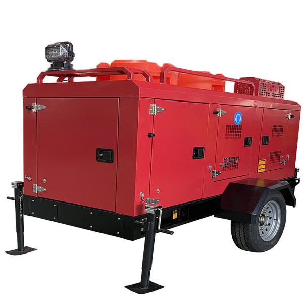 Diesel Water Pump Trailer Self Priming Pump 500m³/H Submersible Pump Flow  Water Pressure Pump