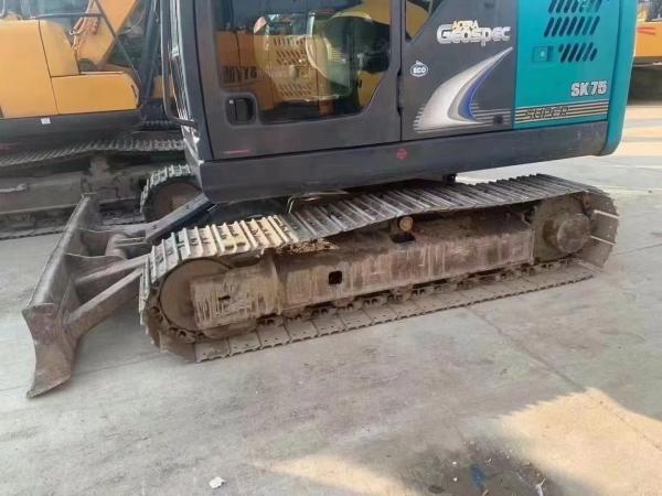 Construction Used Kobelco Excavators Sk75 Digger 7Ton Used Small Excavator