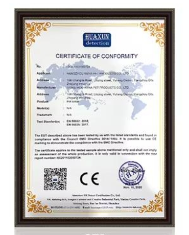 MG PLUS TECHNOLOGY CO., LIMITED Certifications