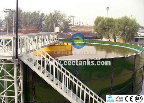 Tanques de armazenamento de água revestidos de vidro de engenharia / tanques de água potável de aço inoxidável emoldurados