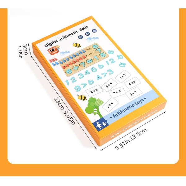 Children's Early Education Wooden Digital Arithmetic Doll Parent-child Interactive Educational Toys