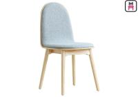 Las sillas de cena de madera de espalda de la tela nórdica colorearon los muebles comerciales interiores