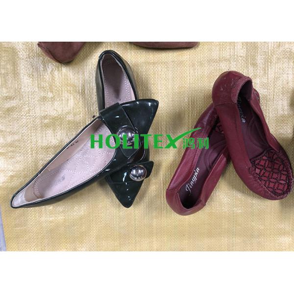 Popular Used Women'S Shoes Comfortable Second Hand Ladies Leather Shoes