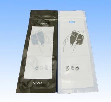 Custom printed iphone 7 mobile phone case packing bags with k