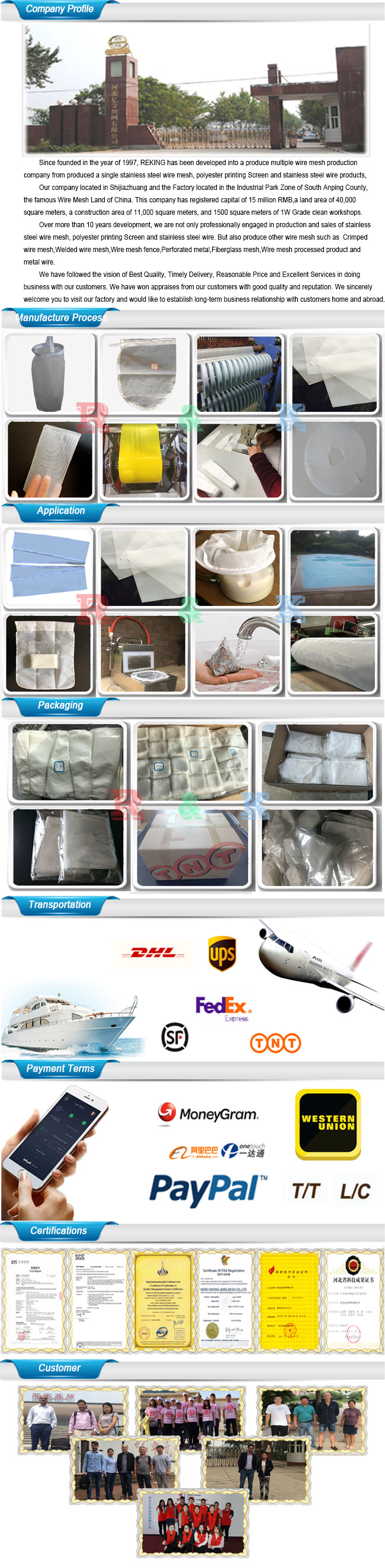 Ранг 100% фильтра сетки Material50G-150GFood моноволокна 200 нейлона