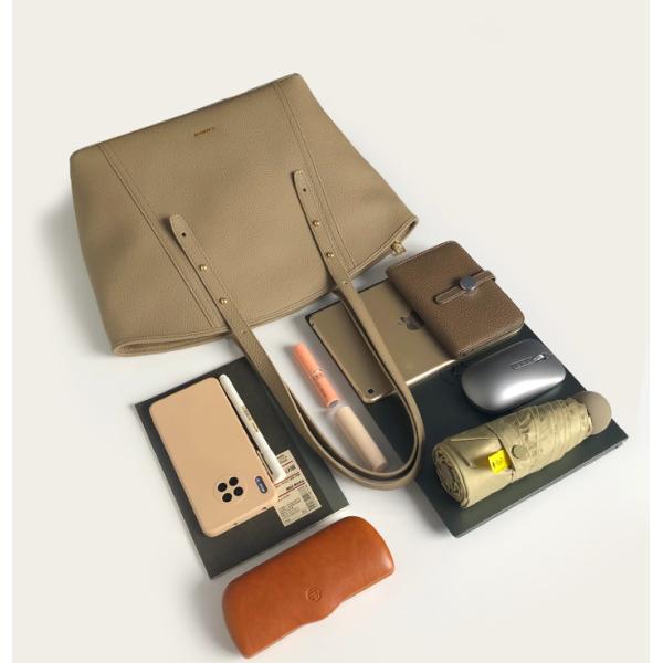 31cm 28cm Ladies Tote Handbag Brown Large Soft Leather Tote Bag