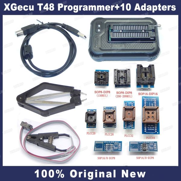 XGecu T48 High-Speed USB Programmer for EMMC, SPI, NOR, NAND, Network, Liquid Crystal Display, Television, Online ISP