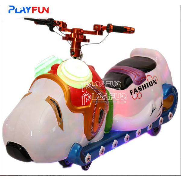 Cão moda kids passeio kiddy moeda operado a bateria carro crianças passeio máquina de jogos